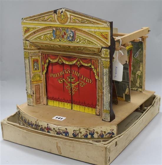 A reproduction Pollocks Theatre and a puppet